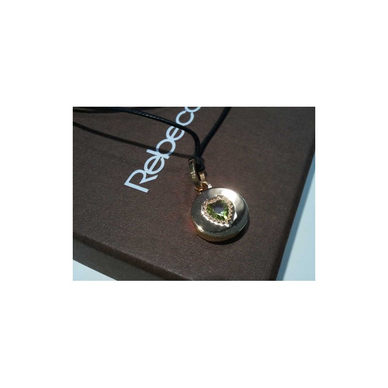 Ciondolo Rebecca Mon Amour Medaglia, Peridoto. SAYA OUTLET SHOP ONLINE