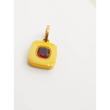 Ciondolo Rebecca Mon Amour con quarzo rosso. SAYA SHOP ONLINE OUTLET