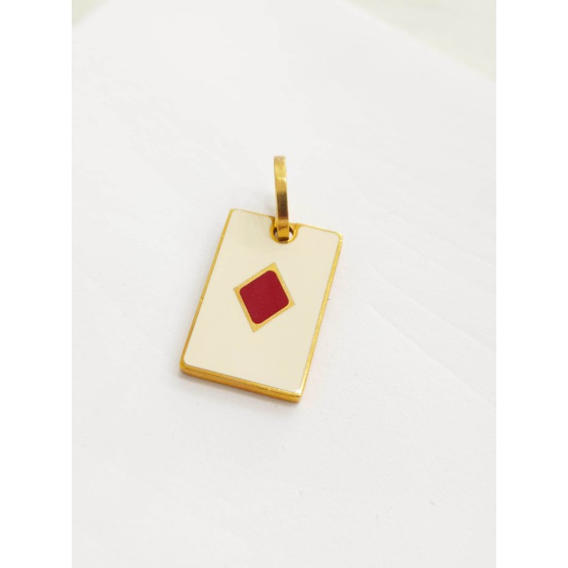 Ciondolo Rebecca. Asso di quadri. Mon Amour. SAYA SHOP ONLINE OUTLET