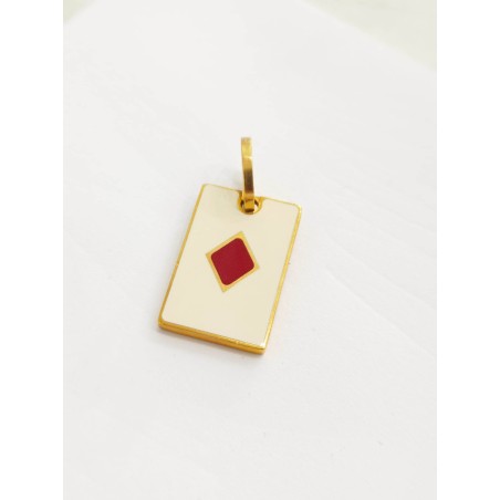 Ciondolo Rebecca. Asso di quadri. Mon Amour. SAYA SHOP ONLINE OUTLET