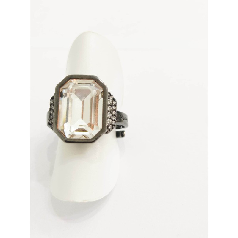 Anello Rebecca ELIZABETH Brunito con cristallo SAYA SHOP ONLINE OUTLET