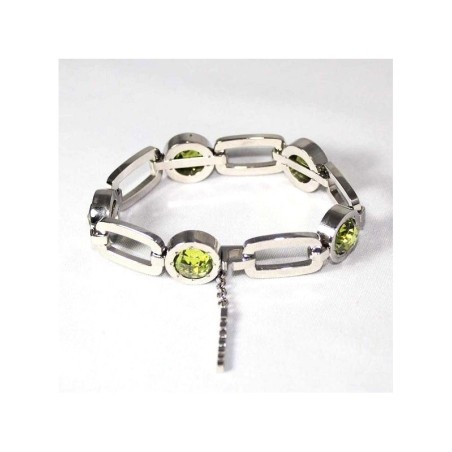 Bracciale donna Rebecca Acciaio e pietre verdi SAYA SHOP ONLINE OUTLET