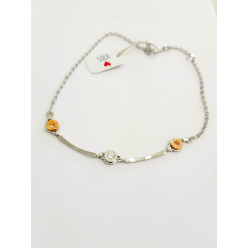 Collana KRIS gioielli. Acciaio e swarovski. SAYA SHOP ONLINE OUTLET.