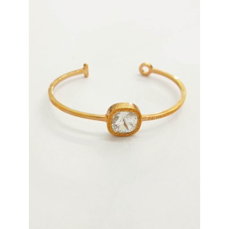 Bracciale Rebecca. Rigido, bronzo e cristallo. SAYA SHOP ONLINE OUTLET