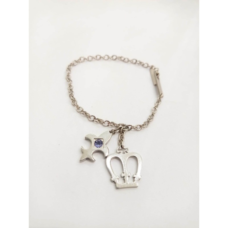 Bracciale Rebecca gioielli. Corona e giglio. SAYA SHOP ONLINE OUTLET.