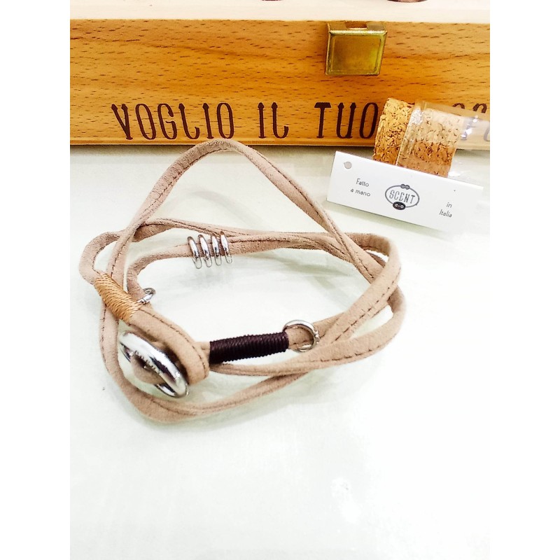 SCENT voglio il tuo profumo. camoscio cammello SAYA SHOP ONLINE OUTLET