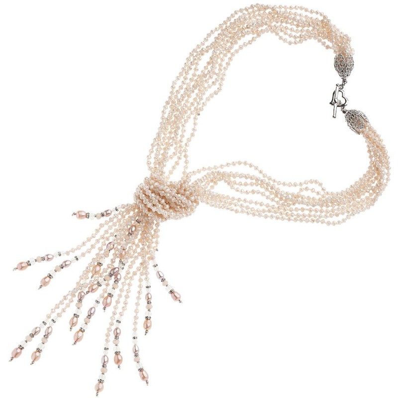 Collana Ottaviani bijoux con Perle E Cristalli SAYA SHOP ONLINE OUTLET