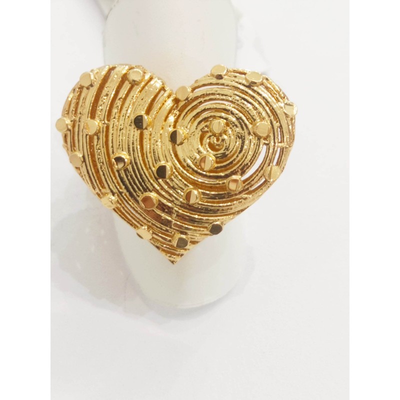 Anello cuore Gattinoni Jewels dorato. SAYA SHOP ONLINE OUTLET.
