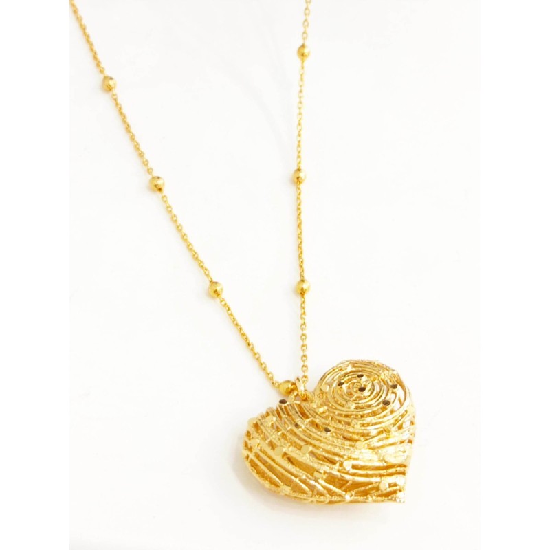 Collana Gattinoni Jewels. Cuore. Dorata. SAYA SHOP ONLINE OUTLET.