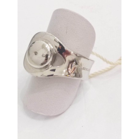 Anello Molecole Gioielli. Argento e zircone. SAYA SHOP ONLINE OUTLET.