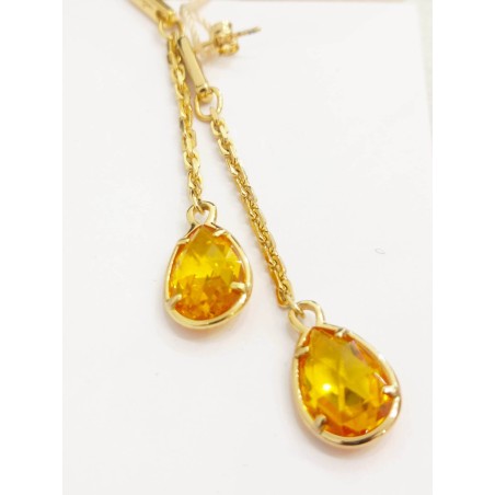 Orecchini Molecole Gioielli Argento e topazio. SAYA SHOP ONLINE OUTLET