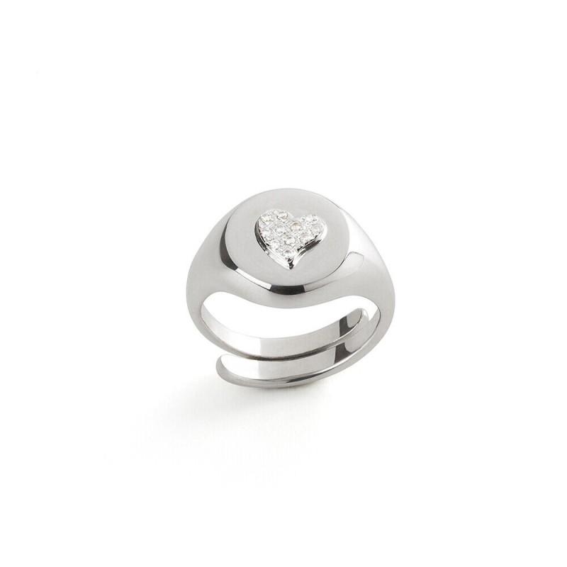 Anello Jack&Co. Cuore. Argento e zirconi. SAYA SHOP ONLINE OUTLET.