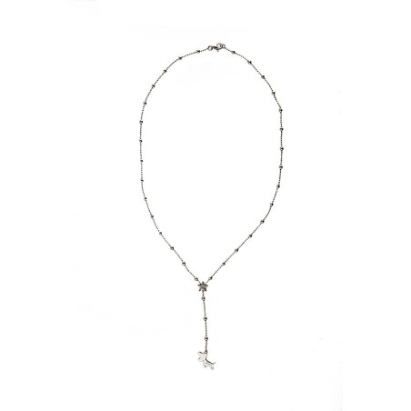 Collana Jack&Co Stella e Jack Russel. Argento. SAYA SHOP ONLINE OUTLET