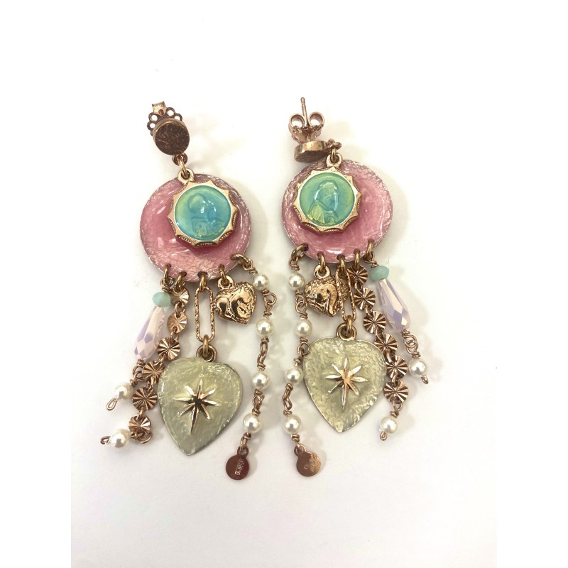 Sacramore, orecchini in argento rosè