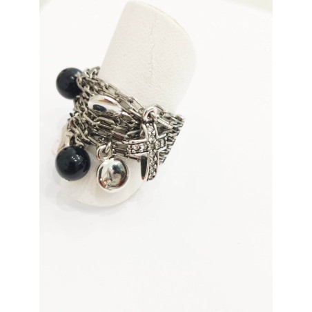 Anello Miss Fashion. Multifilo, charms. SAYA SHOP ONLINE OUTLET.