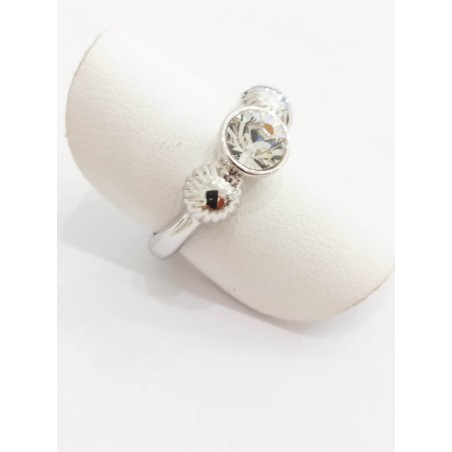 Anello Miss Fashion. Acciaio e Cristallo. SAYA SHOP ONLINE OUTLET.