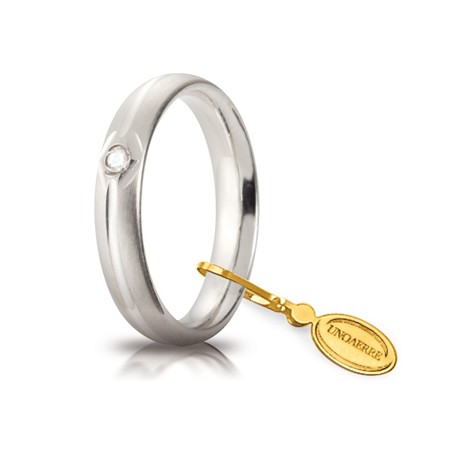 Fede Comoda mm.4,0 in oro bianco | SAYA SHOP ONLINE