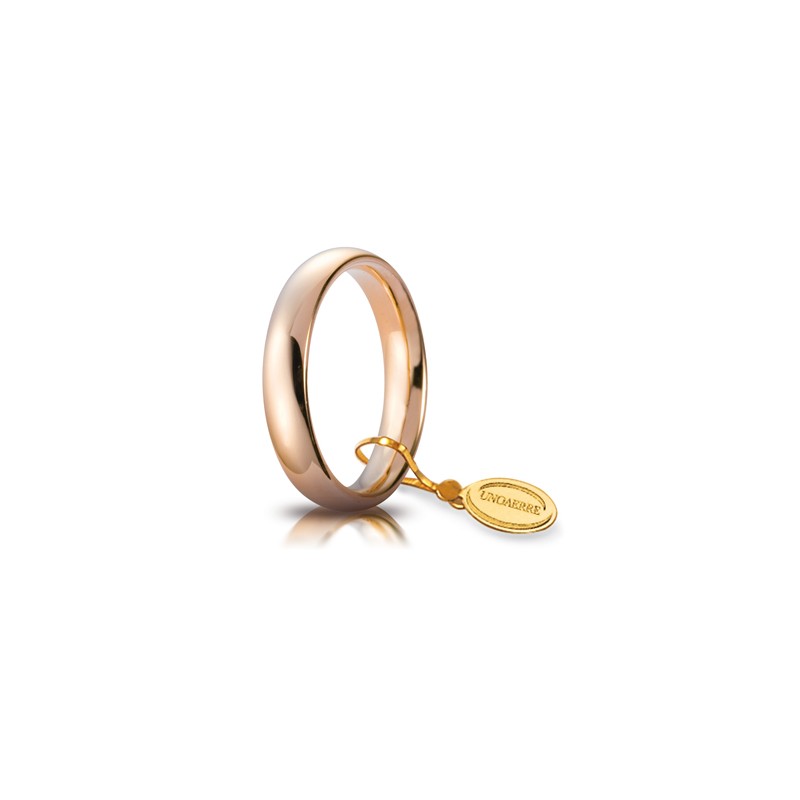 Fede Comoda mm.4,0 in oro rosa | SAYA SHOP ONLINE