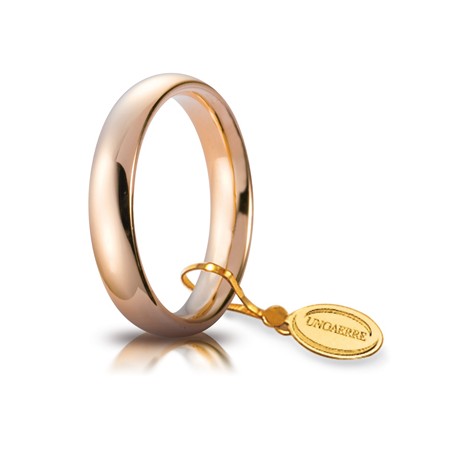Fede Comoda mm.4,0 in oro rosa | SAYA SHOP ONLINE