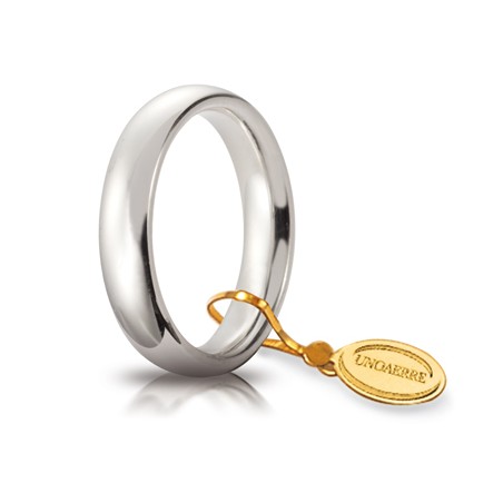 Fede Comoda mm.4,0 in oro bianco | SAYA SHOP ONLINE