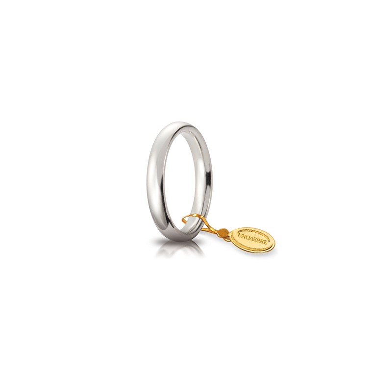 Fede Comoda mm.3,5 in oro bianco | SAYA SHOP ONLINE