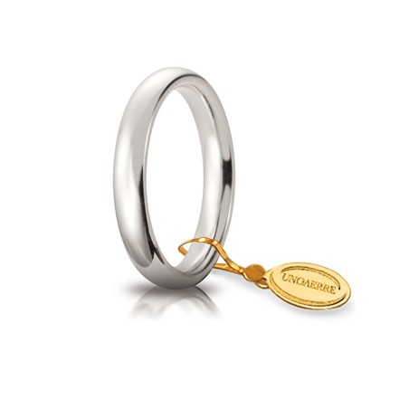 Fede Comoda mm.3,5 in oro bianco | SAYA SHOP ONLINE