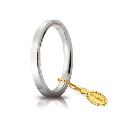 Fede Cerchi di Luce mm.2.5 in oro bianco | SAYA SHOP ONLINE