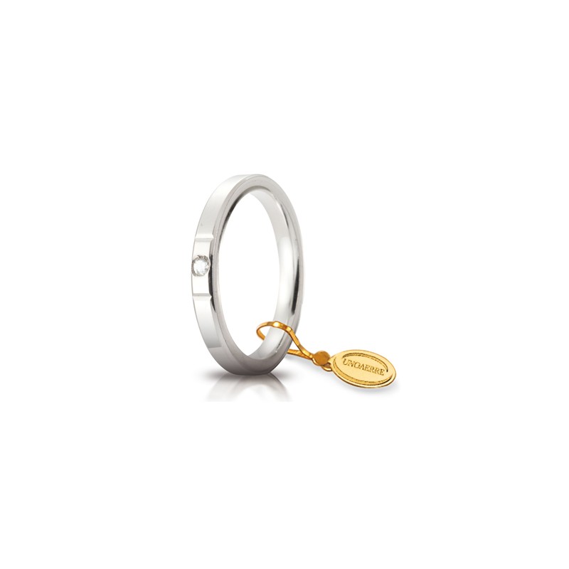 Fede Cerchi di Luce mm.2.5 in oro bianco | SAYA SHOP ONLINE
