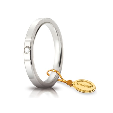 Fede Cerchi di Luce mm.2.5 in oro bianco | SAYA SHOP ONLINE