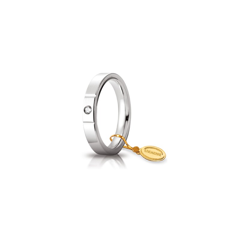 Fede Cerchi di Luce mm.3.5 in oro bianco | SAYA SHOP ONLINE