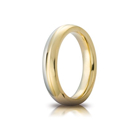 Fede Cerchi di Luce mm.5.0 in oro bicolore | SAYA SHOP ONLINE