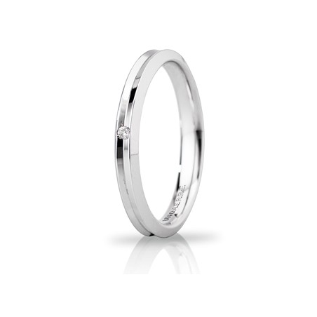 Fede Corona in oro bianco | SAYA SHOP ONLINE