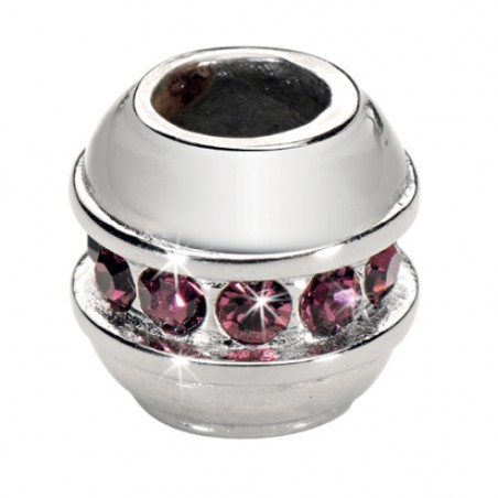 Charm Drop Morellato. Violet Crystal. SAYA SHOP ONLINE OUTLET.