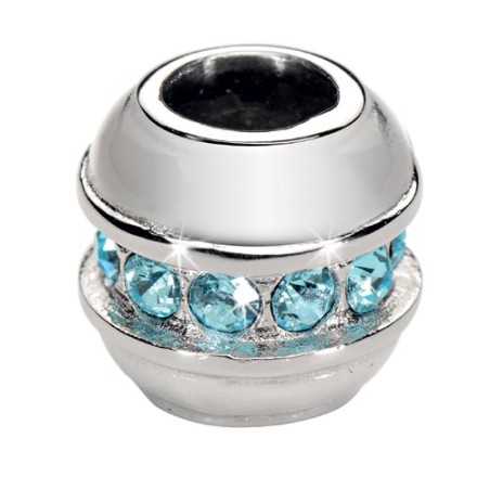 Charm Drop Morellato. Cristalli celesti. SAYA SHOP ONLINE OUTLET.