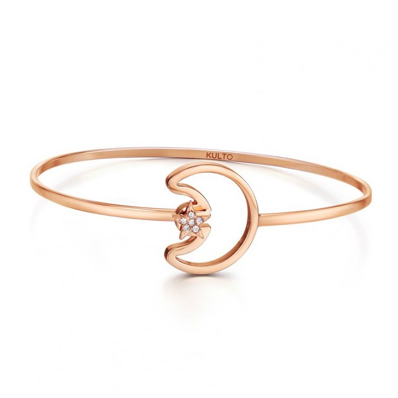Bracciale KULTO Jewels. Luna e Stella. SAYA SHOP ONLINE OUTLET.
