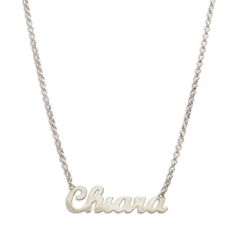 Collana Miss Miss con nome Chiara Argento 925. SAYA SHOP ONLINE OUTLET