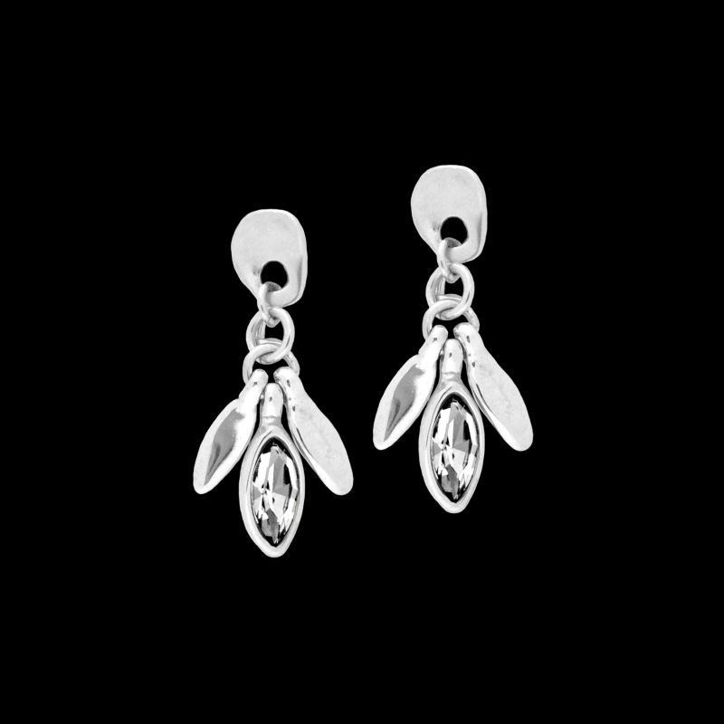 ORECCHINI LEAF CRYSTAL - SAYA SHOP ONLINE OUTLET