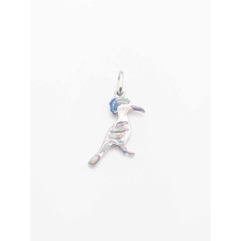 Ciondolo Upupa. Argento 925 e smalto - SAYA SHOP ONLINE OUTLET