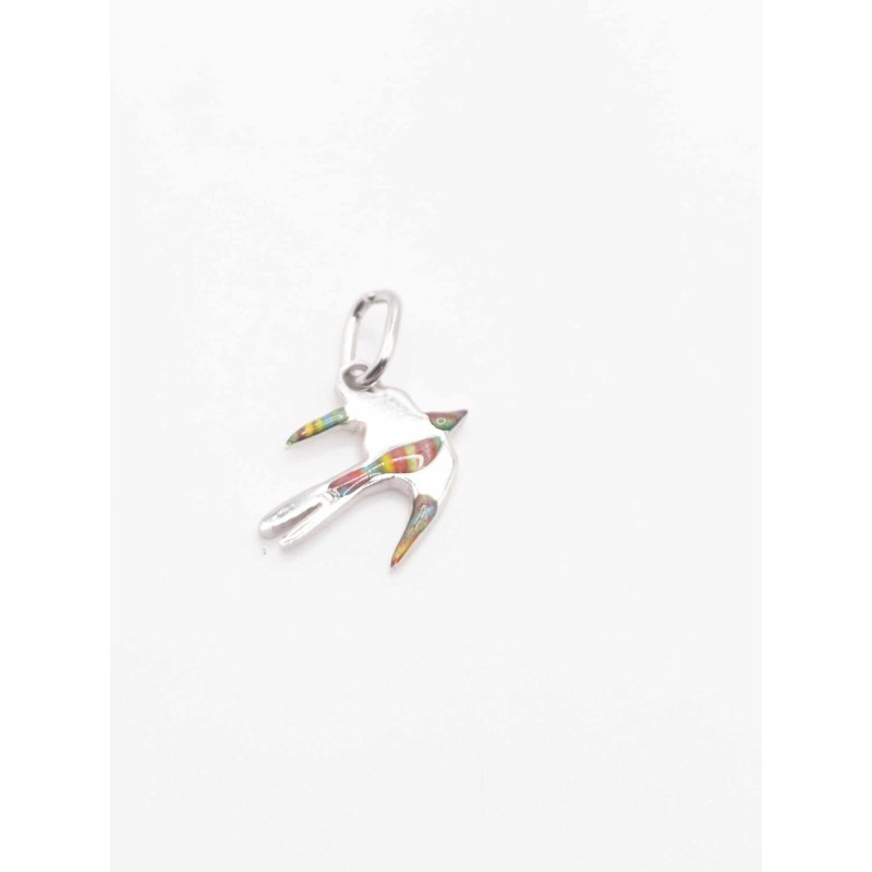 Ciondolo Rondine. Argento 925 e smalto - SAYA SHOP ONLINE OUTLET