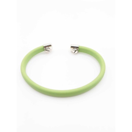 Bracciale unisex in gomma e argento 925 - SAYA SHOP ONLINE OUTLET