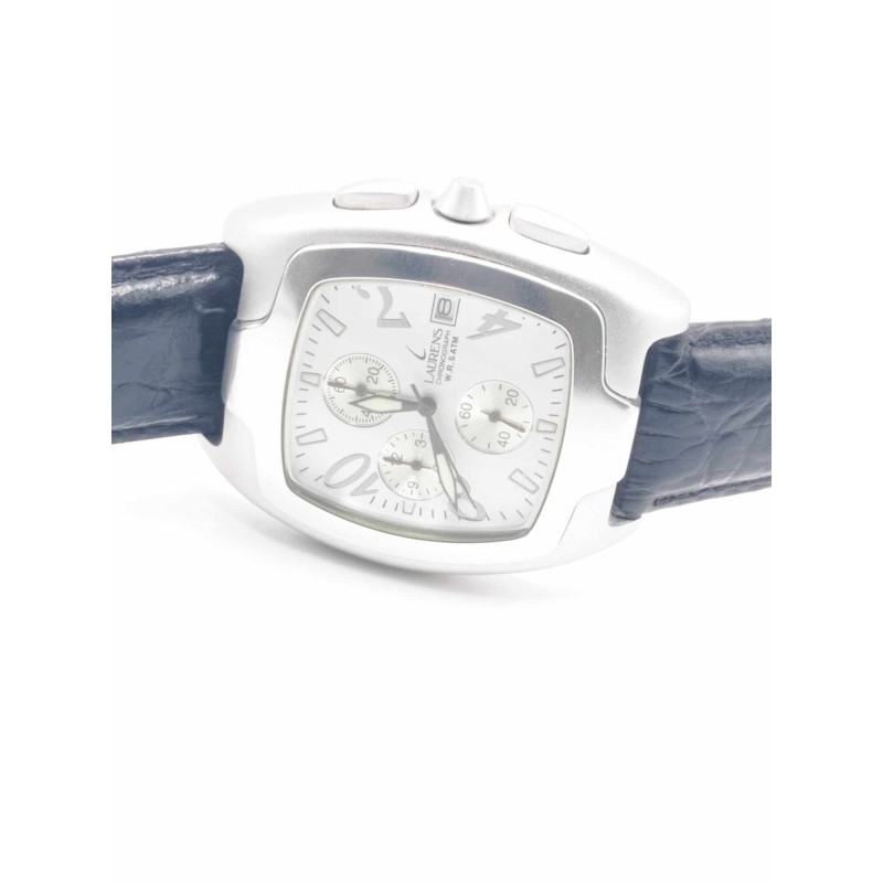 Orologio uomo cronografo. Alluminio e pelle - SAYA SHOP ONLINE OUTLET