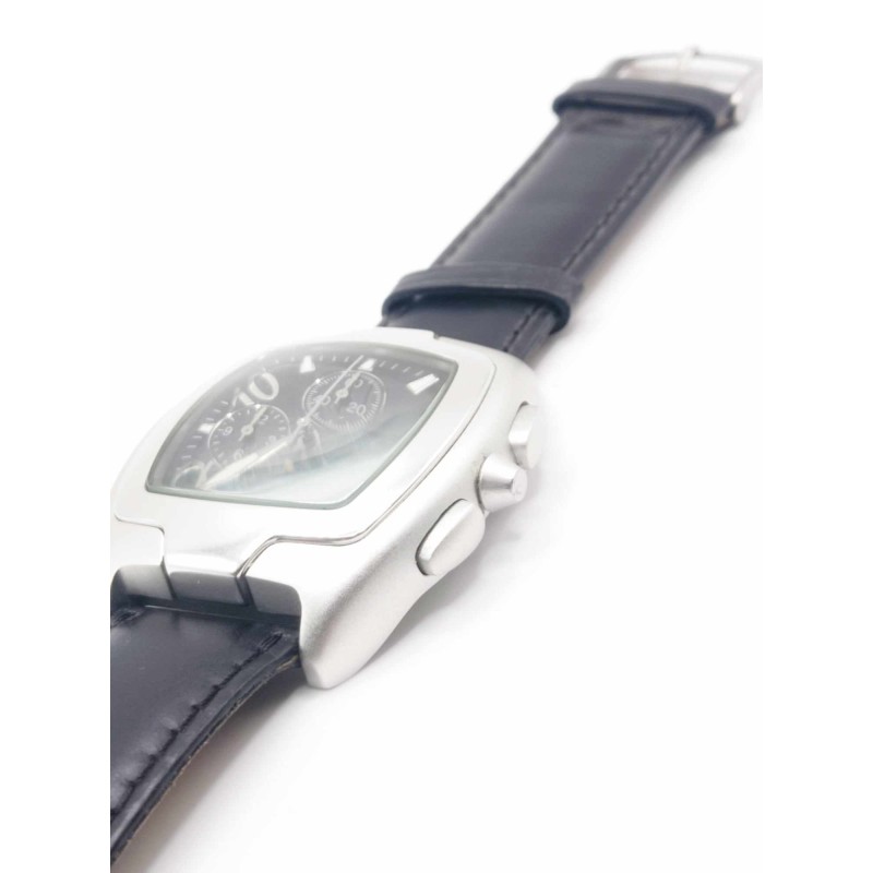 Orologio uomo cronografo. Alluminio e pelle - SAYA SHOP ONLINE OUTLET