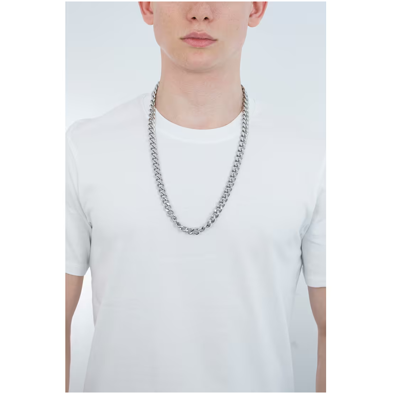 Collana catena uomo in acciaio - SAYA SHOP ONLINE OUTLET