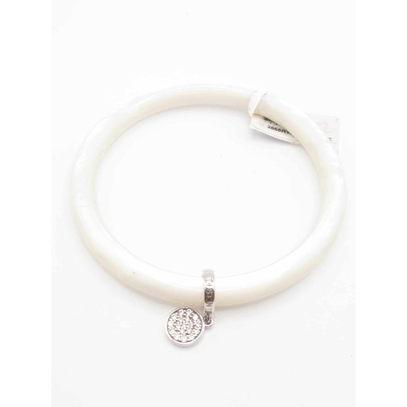 Bracciale rigido con osso e cristalli - SAYA SHOP ONLINE OUTLET