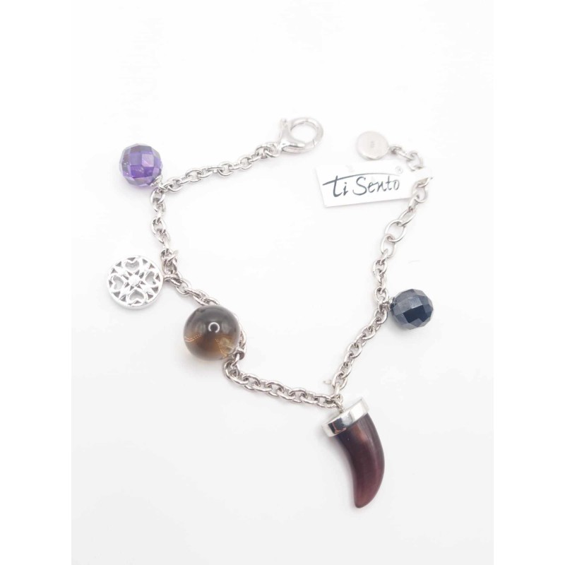 Bracciale donna in argento e pietre - SAYA SHOP ONLINE OUTLET