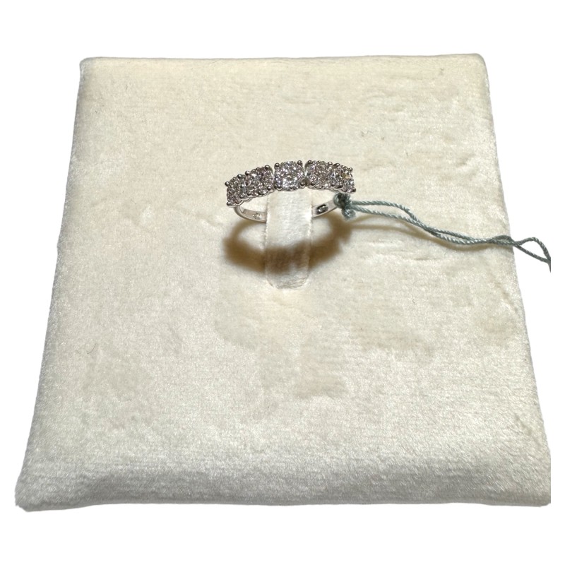 Anello riviera a cinque con pavè | SAYA SHOP ONLINE