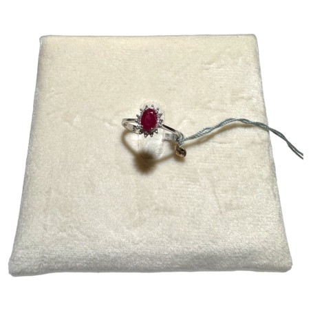 Anello Kate con rubino e diamanti naturali | SAYA SHOP ONLINE