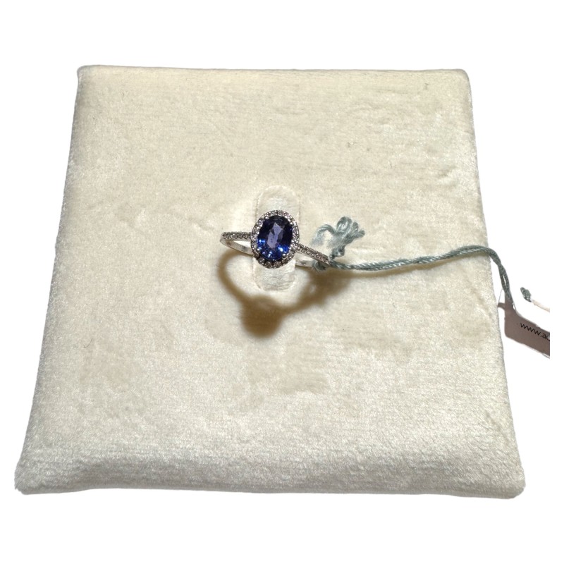 Anello Kate con zaffiro e diamanti naturali | SAYA SHOP ONLINE