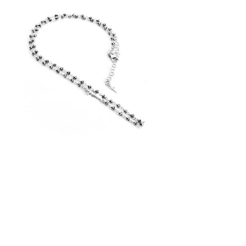 Collana unisex argento e cristalli - SAYA SHOP ONLINE