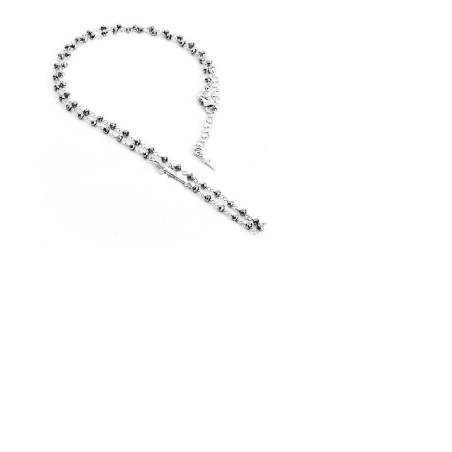 Collana unisex argento e cristalli - SAYA SHOP ONLINE